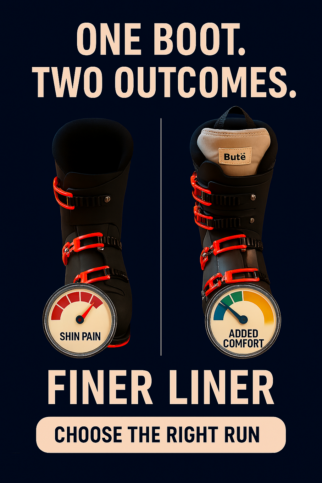 Finer Liner - Ski Boot Shin Pad Insert